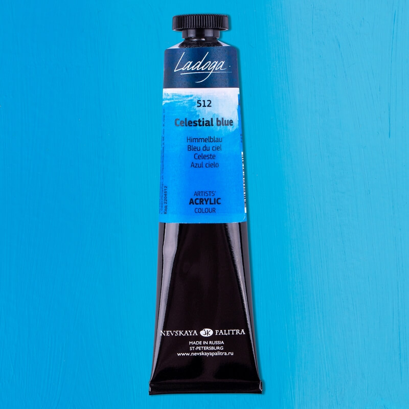 Levně Nevskaya Palitra Ladoga 2204512 Akrylová barva 46 ml, modrá celestial 512