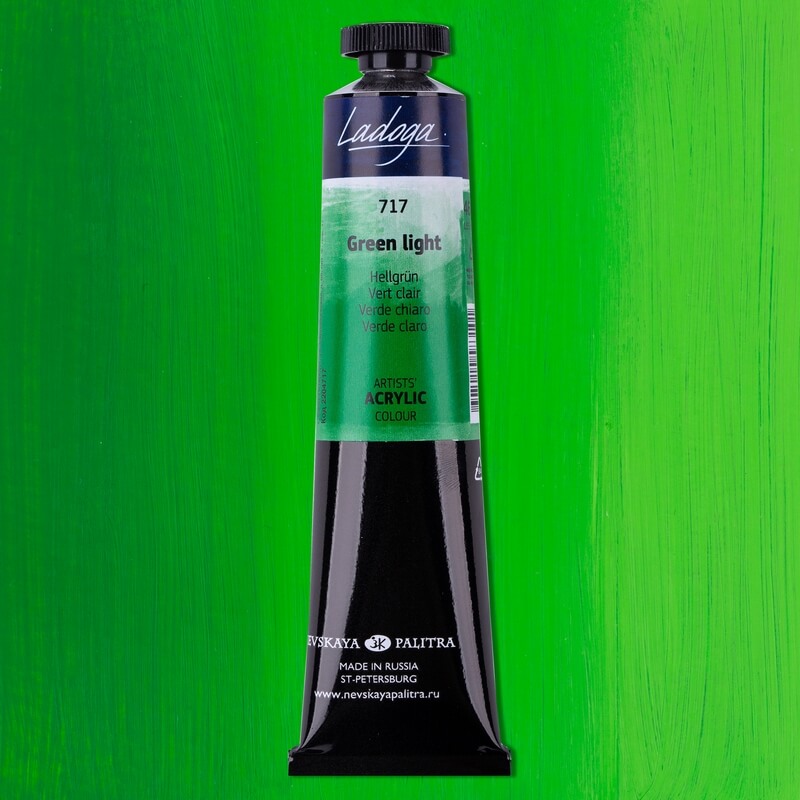 Levně Nevskaya Palitra Ladoga 2204717 Akrylová barva 46 ml, zelená světlá 717
