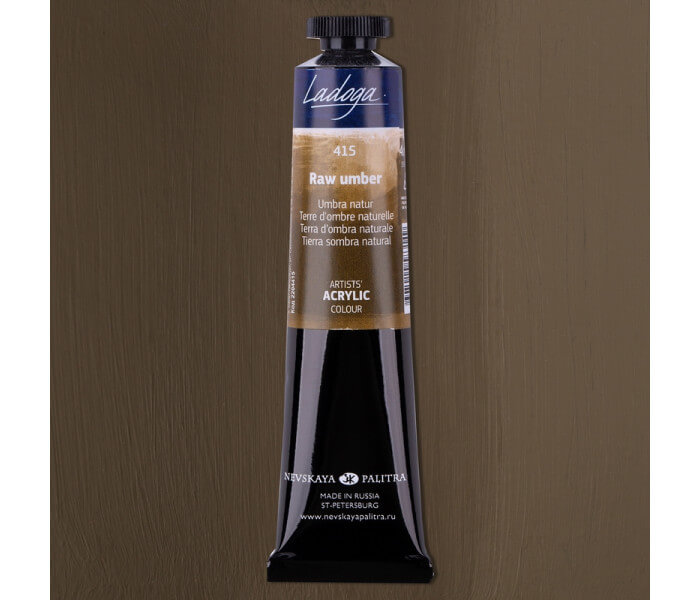 Levně Nevskaya Palitra Ladoga 2204415 Akrylová barva 46 ml, hnědá umbra přírodní 415