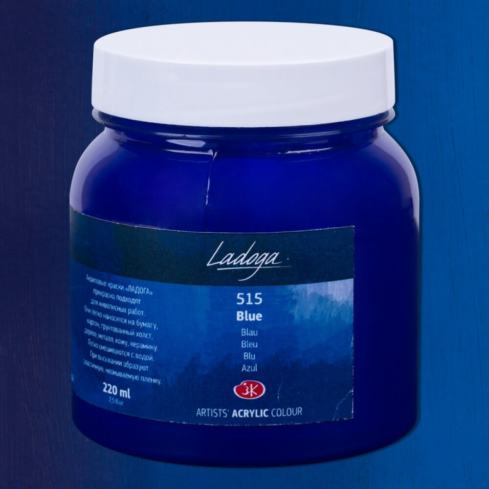 Levně Nevskaya Palitra Ladoga 2224515 Akrylová barva 500 ml, modrá 515