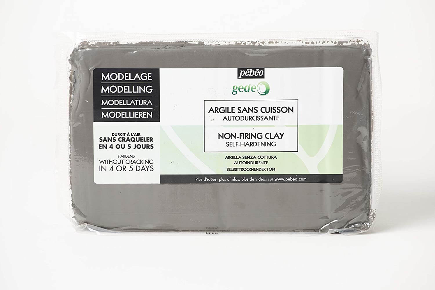Levně Pébéo Gedeo samotvrdnoucí hlína 1,5 kg - beton