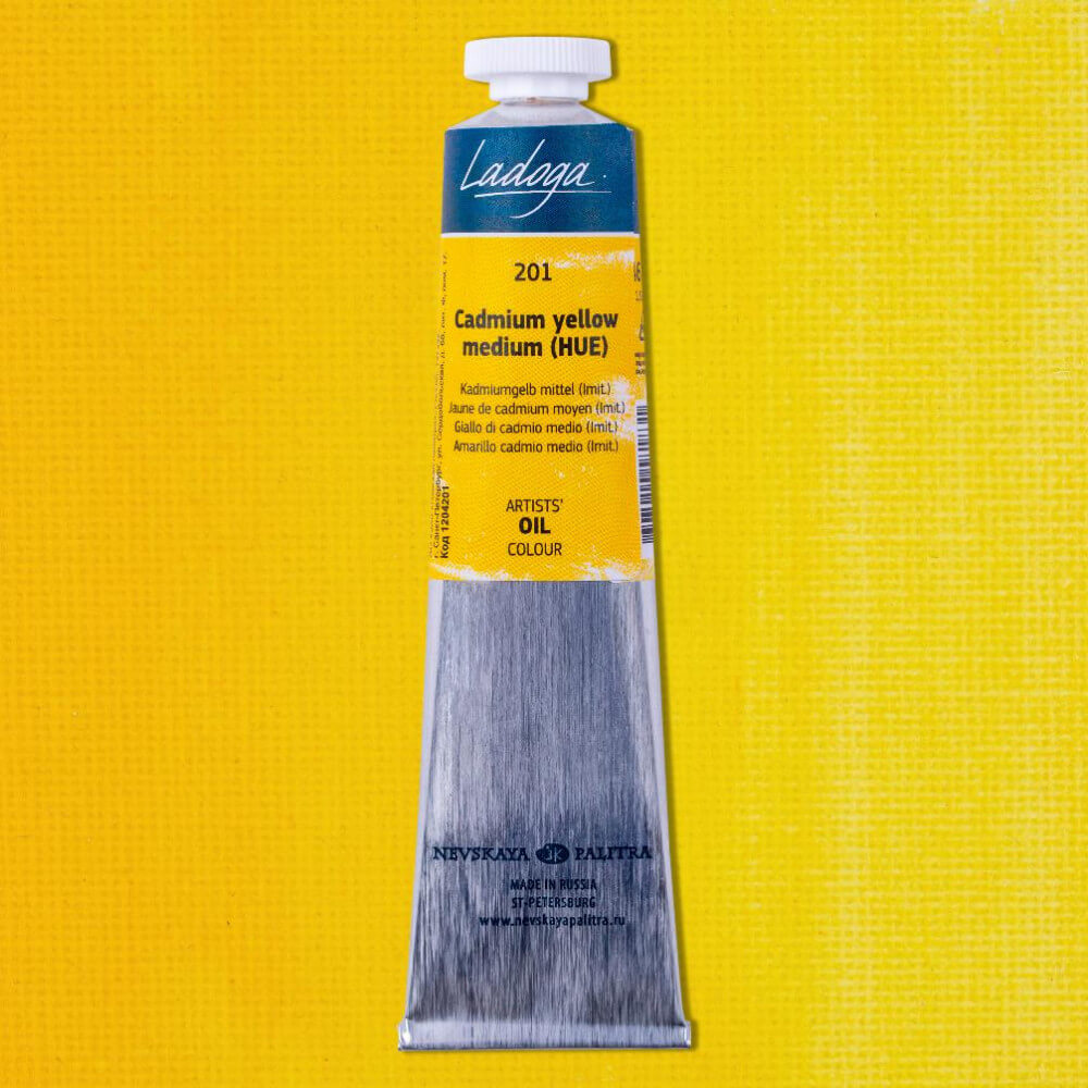 Levně Nevskaya Palitra 1204201 Ladoga oil 46 ml kadmium žluté střední imitace 201