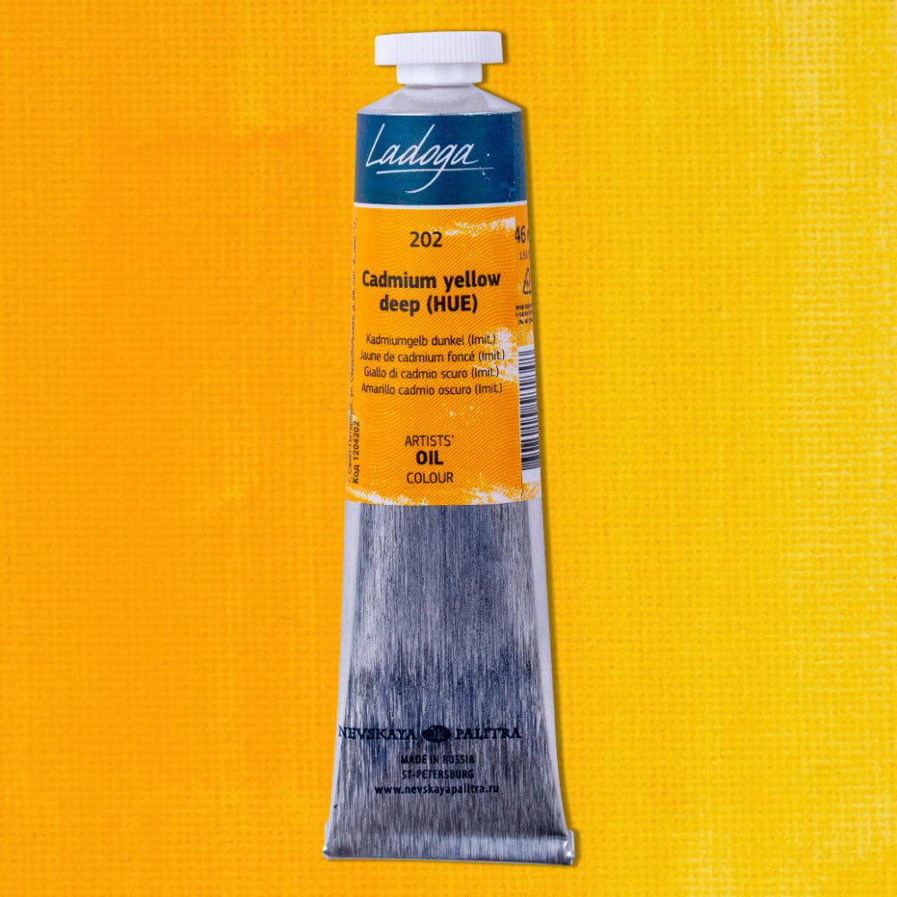 Levně Nevskaya Palitra 1204202 Ladoga oil 46 ml kadmium žluté tmavé imitace 202