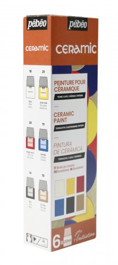 Levně Barvy na keramiku Pébéo Ceramic sada 6x20 ml