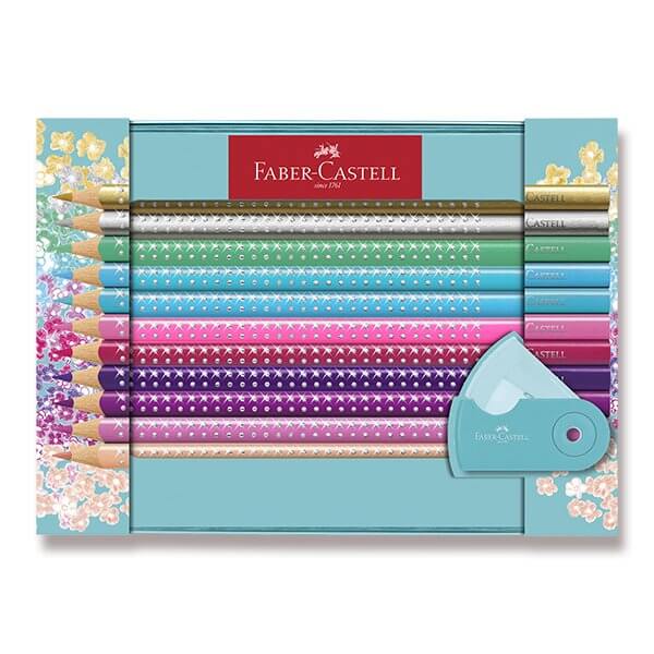 Levně Sada pastelek Faber-Castell SPARKLE 201641, box 20 ks