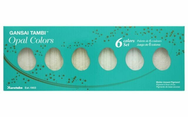 Levně Kuretake Akvarel Gansai Tambi Opal Colors - sada 6 barev