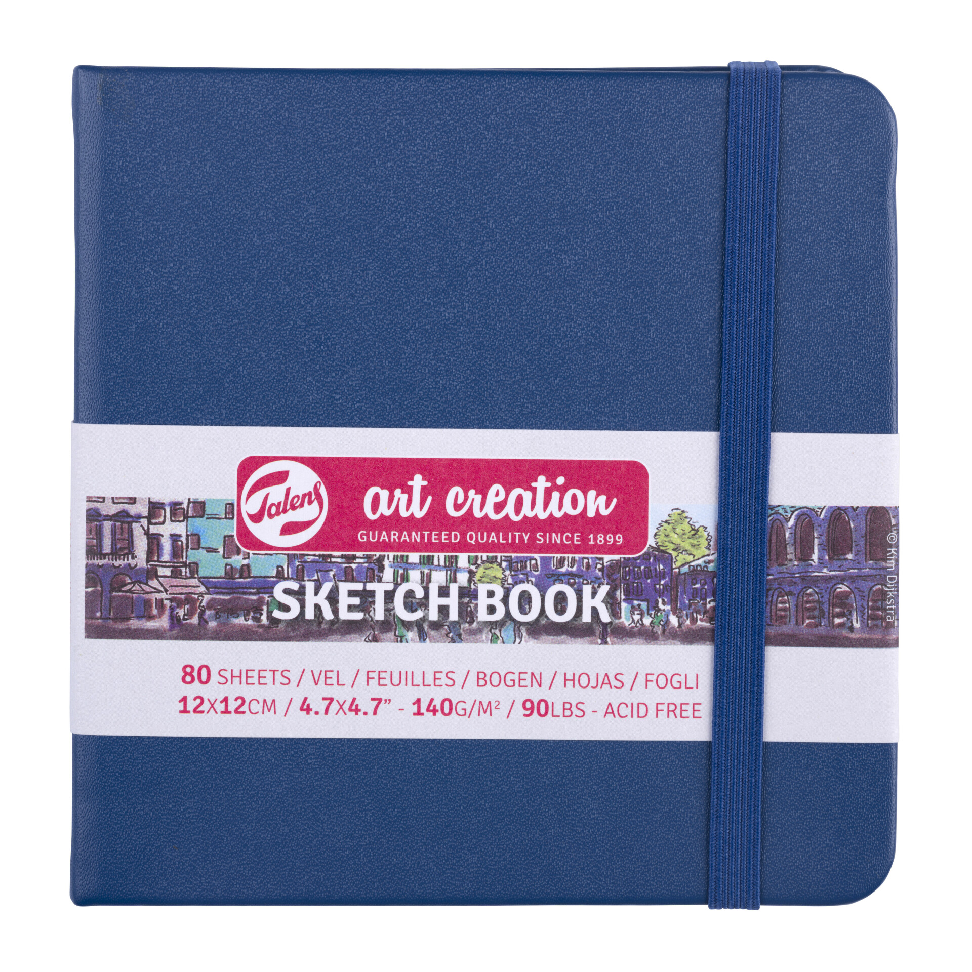 Levně Talens Art Creation Sketch Book - skicák v tvrdé vazbě 12x12 cm 80 listů 140 g - tmavě modrý
