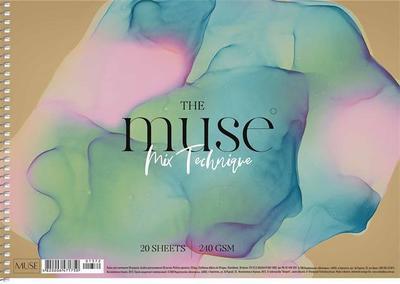 Levně Shkolyaryk MUSE Mix Technique 240g, 20l, A4, spirála naležato