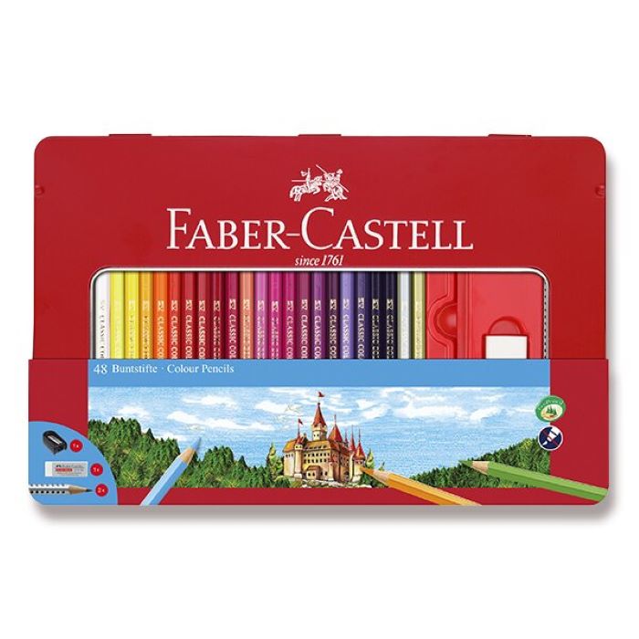 Faber-Castell Pastelky Faber Castell šestihranné, dárkový box 48ks