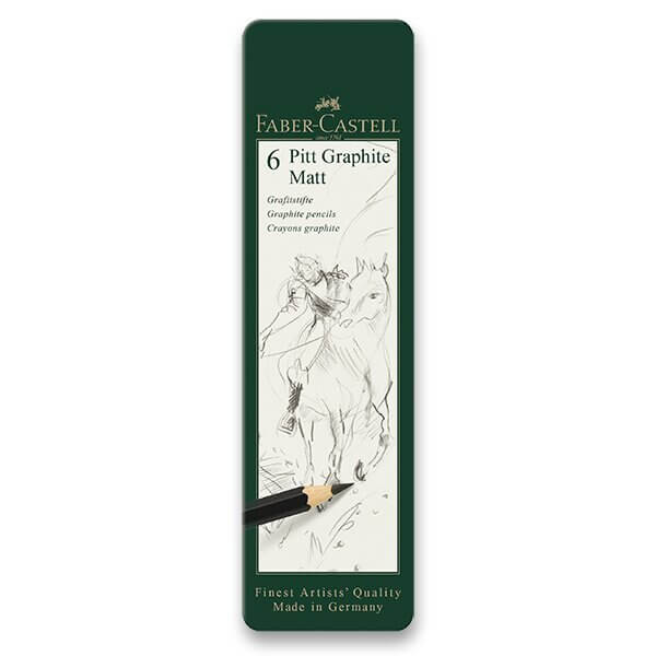 Levně Faber-Castell Pitt Graphite Matt tužky v sadě 6ks 115207