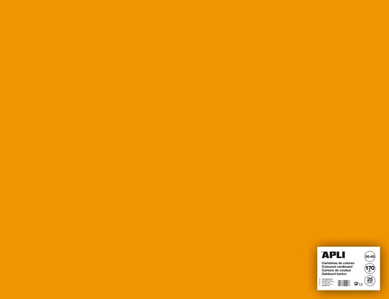 Levně Barevný papír Apli 50x65 cm 170g - fluo oranžový