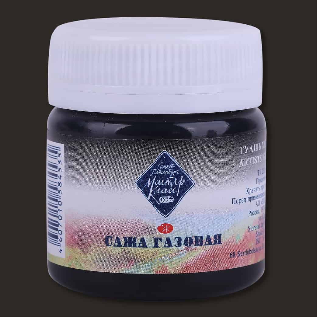 Levně Nevskaya Palitra Umělecká kvašová barva Master Class 40ml - Lamp black