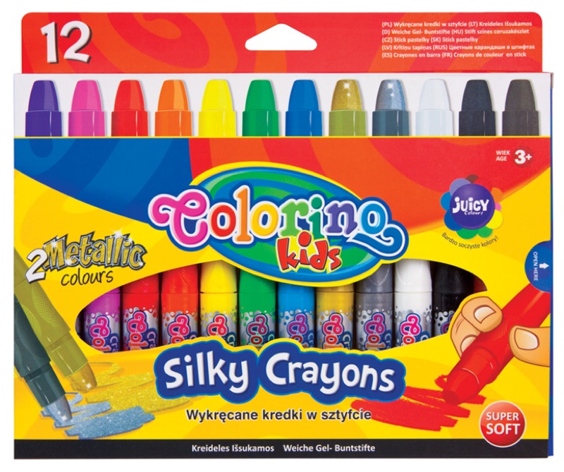 Levně Colorino Silky voskovky , 12 barev