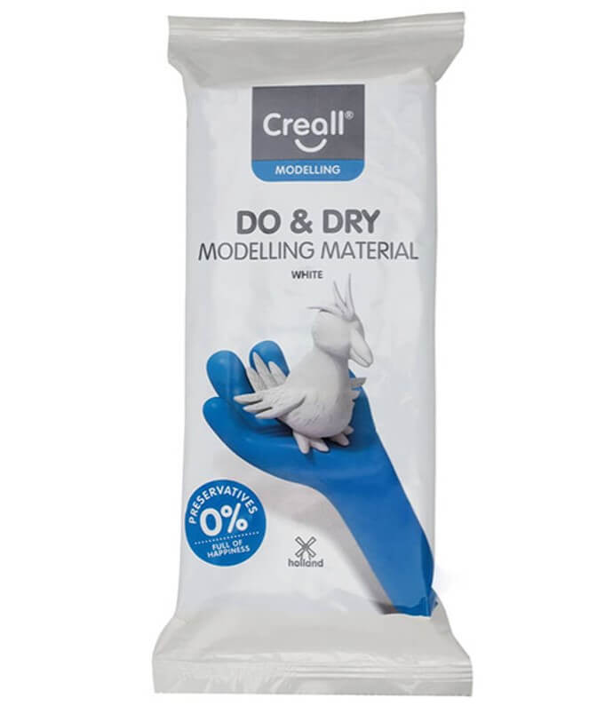 Levně Creall 26200 samotvrdnoucí modelovací hmota DO&DRY 1 kg bílá