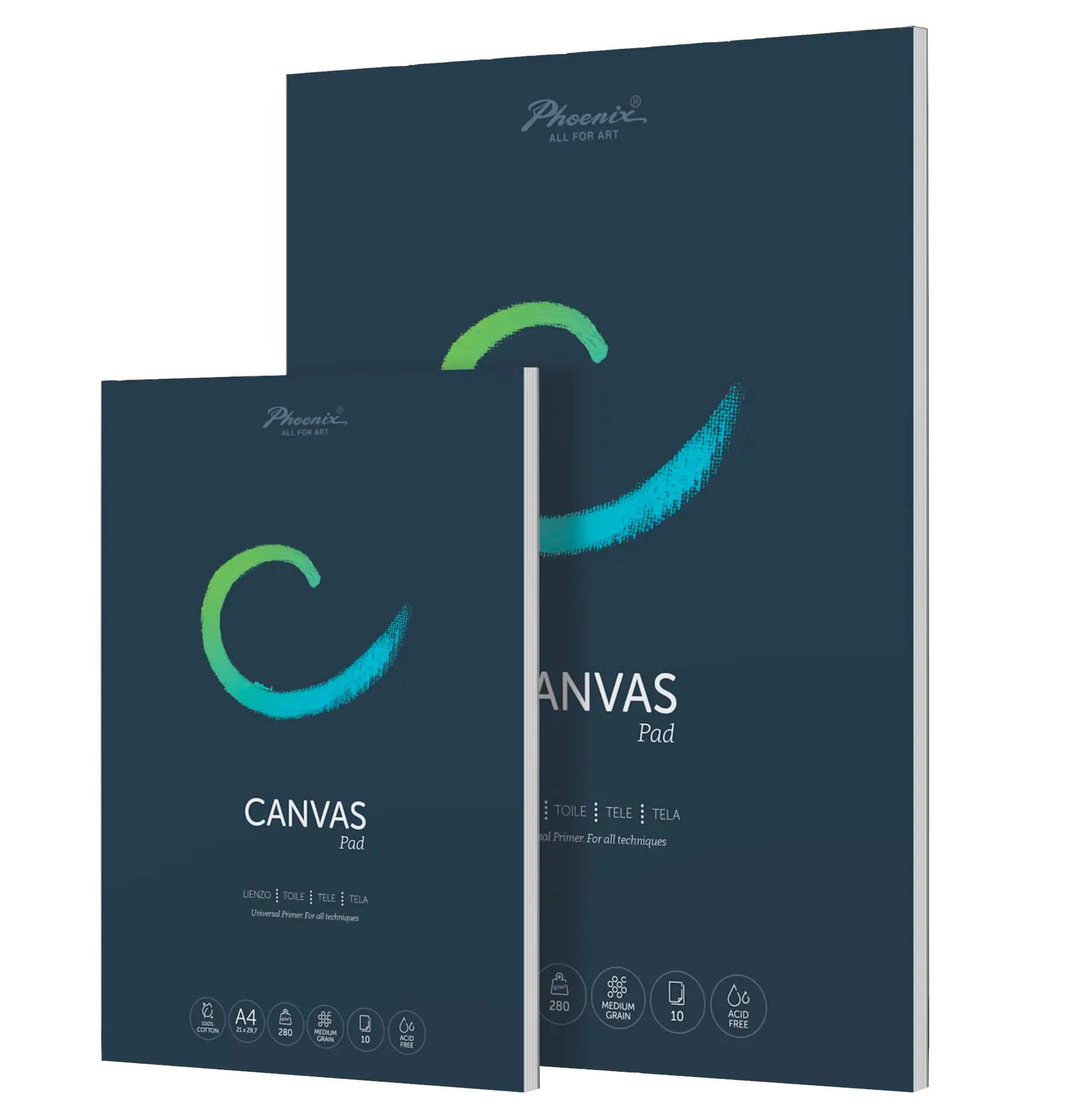 Levně Phoenix 0297030109101 Canvas pad A3 10 listů - malířské plátno v bloku 280 g/m2