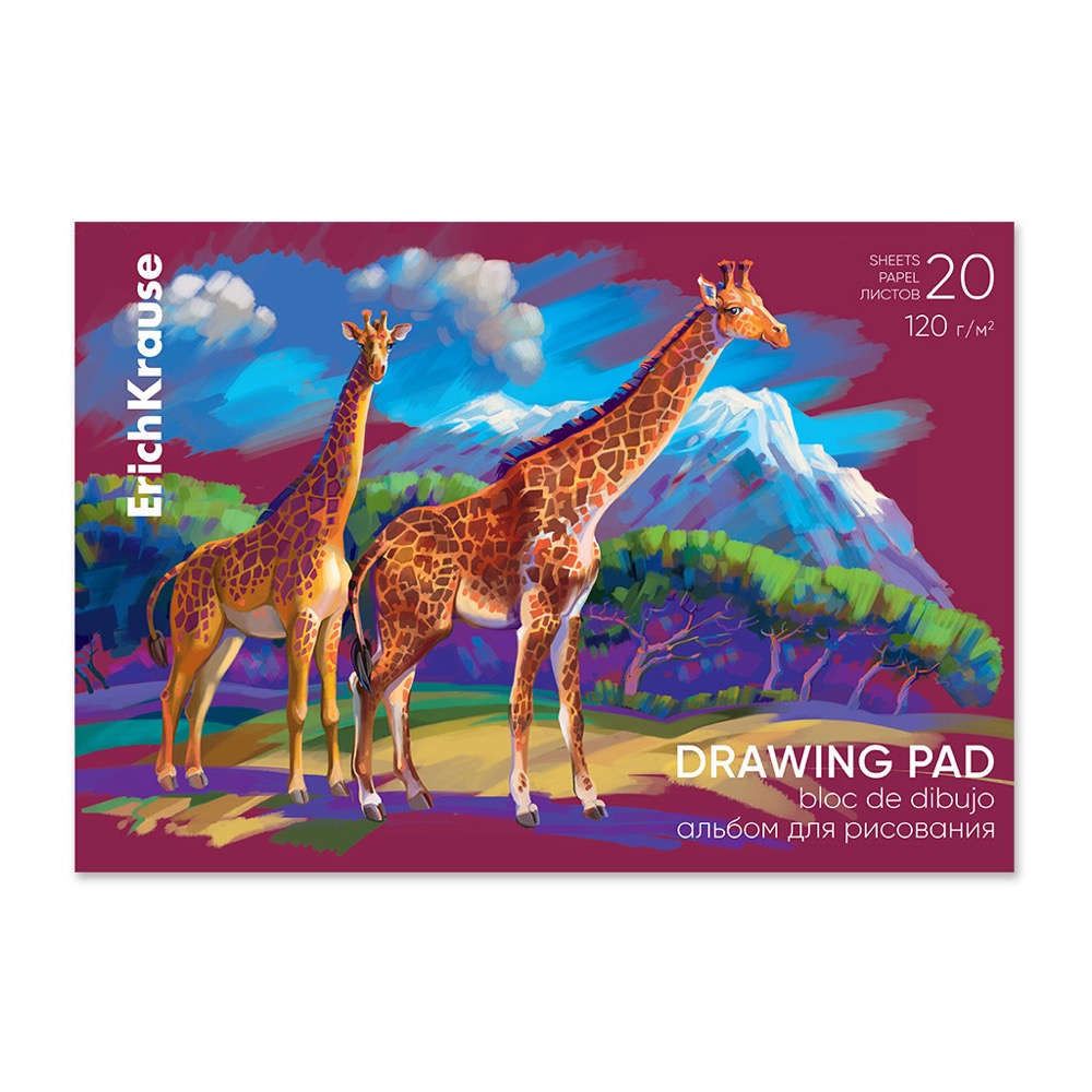 Levně ErichKrause Skicák lepený A4,120 g/m2, 20 listů, Drawing Pad