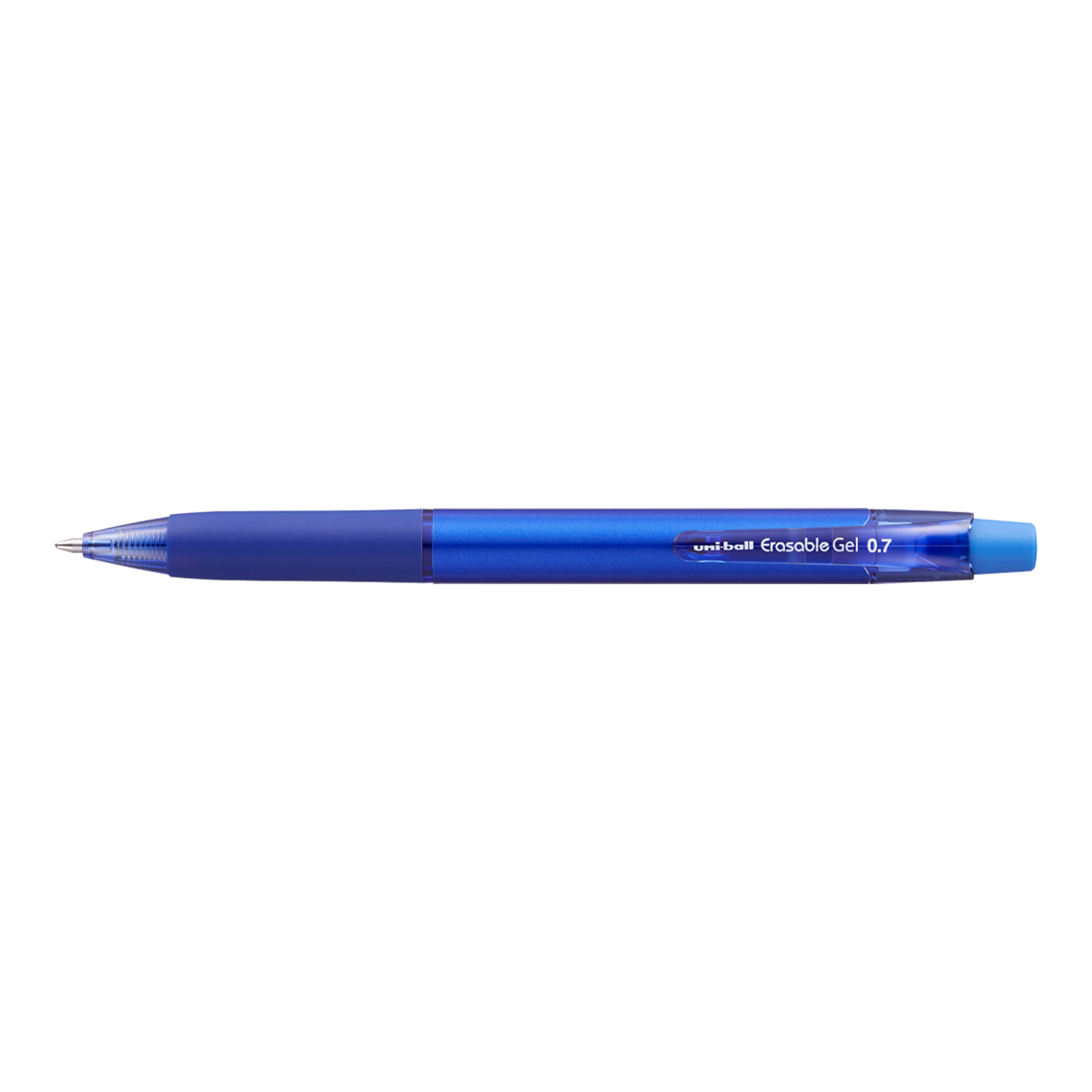 Levně UNI Gelové gumovací pero Erasable Gel stiskací - 0,7 mm modré