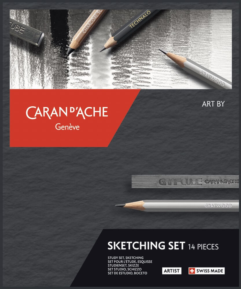 Caran D'ache Sketching Set ART BY, 14 ks, kartonový box