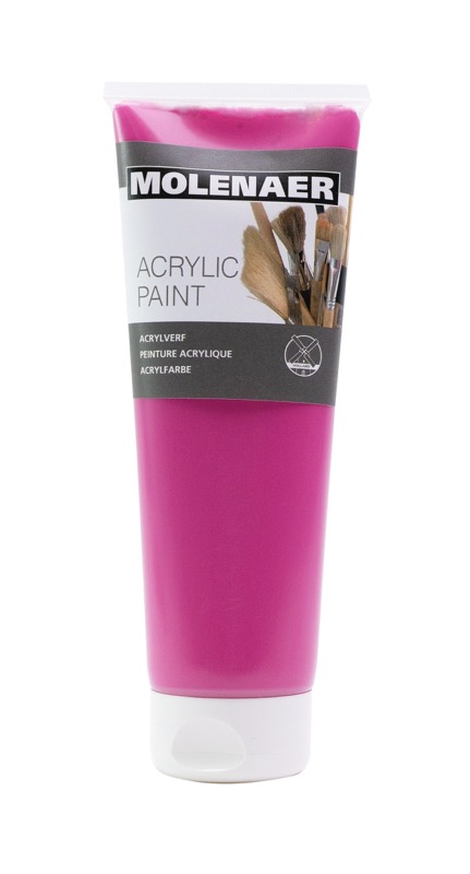 Levně Akrylová barva Molenaer 250 ml - magenta