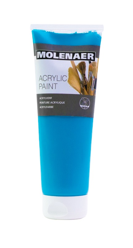 Levně Akrylová barva Molenaer 250 ml - tyrkysová