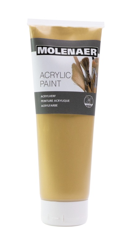 Levně Akrylová barva Molenaer 250 ml - zlatá
