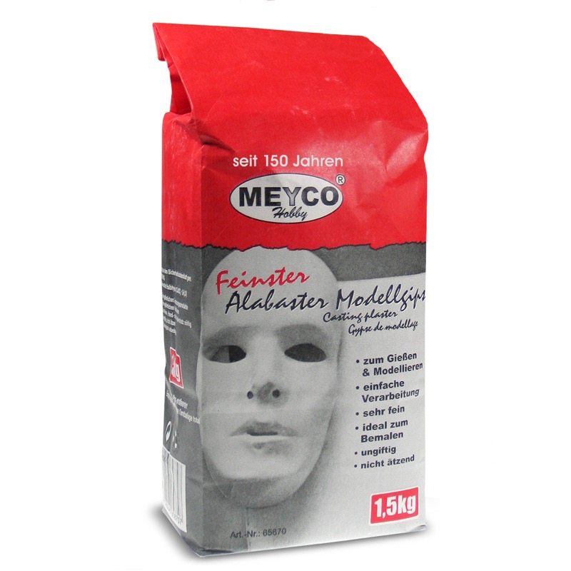 Meyco - Alabastrově bílá modelovací sádra 1,5 kg