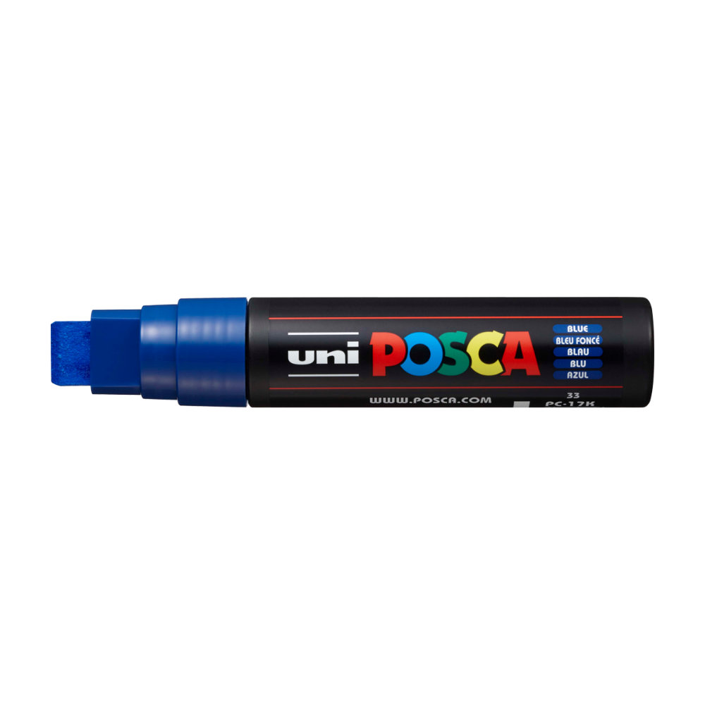 Levně Uni Posca PC-17K – extra široký akrylový popisovač 15 mm - modrý