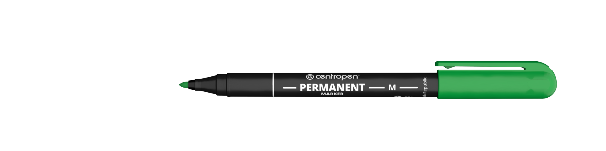Levně Permanentní fix Centropen 2846, hrot 1 mm – [zelená]