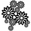 Šablona Marabu pro Fashion sprej 30x30cm - Divoké květy