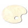 10451 malirska paleta drevena ovalna 280x365 mm prirodni
