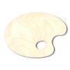 10457 malirska paleta drevena ovalna 170x240 mm prirodni