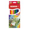 12479 1 pastelky akvarelove trojhrane 12 barev kores