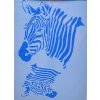 35862 1 sablona plastova 25 x 25 cm zebra