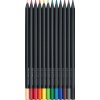 56765 1 pastelky trojhranne faber castell black edition 12 barev