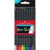 56765 pastelky trojhranne faber castell black edition 12 barev
