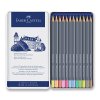 65032 pastelky faber castell goldfaber aqua pastel 12 barev v kovovem pouzdre