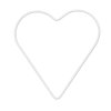 HobbyFun Srdce drátěné bílé 12 cm