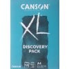 Canson XL Discovery Pack - složka akvarelových a mix media papírů A4, 12 listů