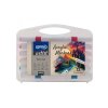 12 oboustranných  akrylových fixů Spree Twin Tip Acrylic Markers v plastovém kufříku (Soft Brush & Fine Tip)