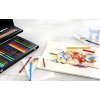Sada pro kresbu Faber-Castell Compendium 53 ks v dřevěné kazetě + blok Clairefontaine Etival A4, 300g