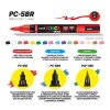 Akrylový popisovač Uni Posca PC-5BR, 1-4mm – štětcový hrot, šedý 37