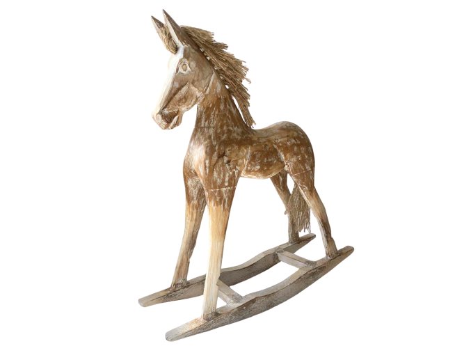 Dřevěný houpací kůň velký 48 cm