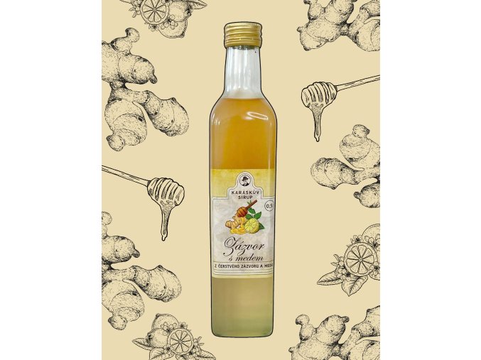 Karáskův sirup zázvorový s medem (500 ml) /J