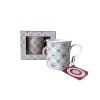 Porcelánový hrnek v italském venkovském designu /J