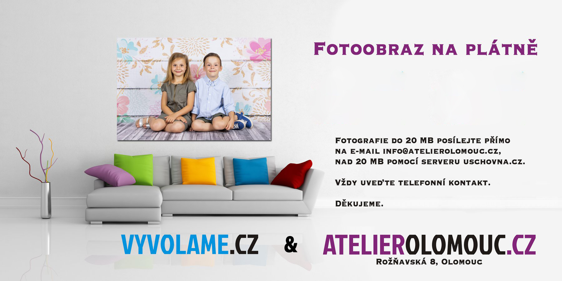 Fotoobraz na plátně