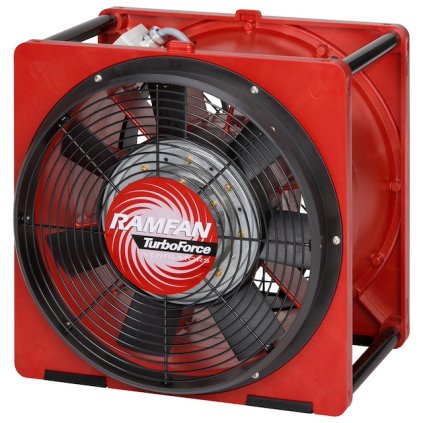 Přetlakový ventilátor Ramfan EFC120X s certifikaci EX a elektrickým pohonem