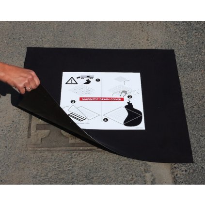 Magnetická kanalizační ucpávka Eccotarp MDC 03 s nástěnnou deskou 615x615 mm