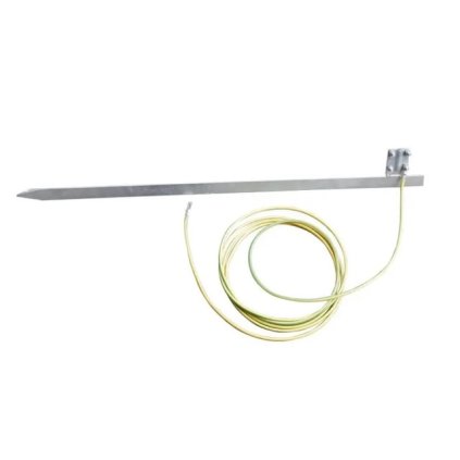 Zemnicí kolík + kabel 5m s očky