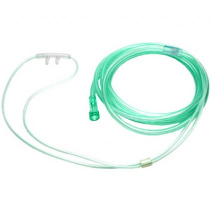 Kyslíkové brýle do nosů pro novorozence nesterilní (210cm) zelená