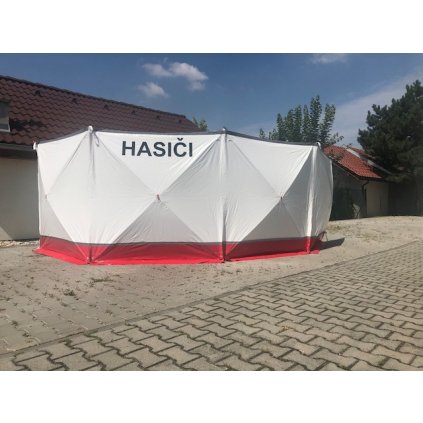 Nehodová clona - 1,8x1,8 m s nápisem HASIČI